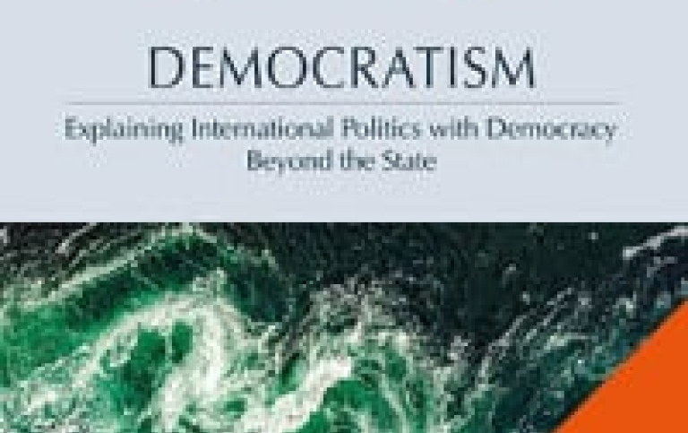 Picture on the front cover of the book Democratism.
