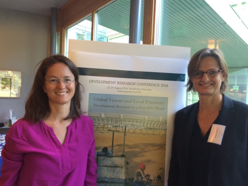 Magdalena Bexell and Kristina Jönsson organized a panel on “The Sustainable Development Goals: from global to local governance” at the conference Global Visions and Local Practices: Development Research in a Post-2015 World.