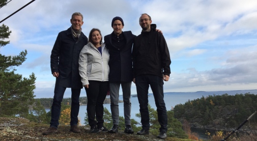 The PIO team: Jonas Tallberg, Theresa Squatrito, Magnus Lundgren and Thomas Sommerer.
