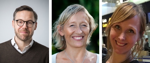 Bild på forskarna Niklas Bremberg, Karin Bäckstrand och Maria-Therese Gustafsson.